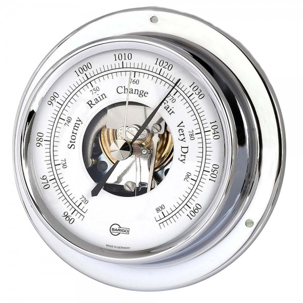 Barigo Schiffsbarometer Tempo chrom Ø110mm