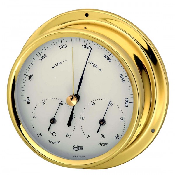 Barigo Maritime Wetterstation Messing 120mm