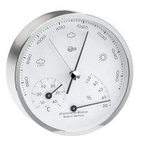 Barigo Pentable Wetterstation weiß mit Befestigungsplatte 100mm Barigo Pentable Wetterstation weiß mit Befestigungsplatte 100mm