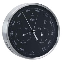 Barigo 350MBL Wetterstation Edelstahl Marine Mounting Black 160 mm x 50 mm Barigo 350MBL Wetterstation Edelstahl Marine Mounting Black 160 mm x 50 mm