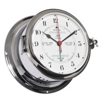 Schatz Royal Schiffsuhr mit Tidenanzeige chrom arabisch 180mm Schatz Royal Schiffsuhr mit Tidenanzeige chrom arabisch 180mm