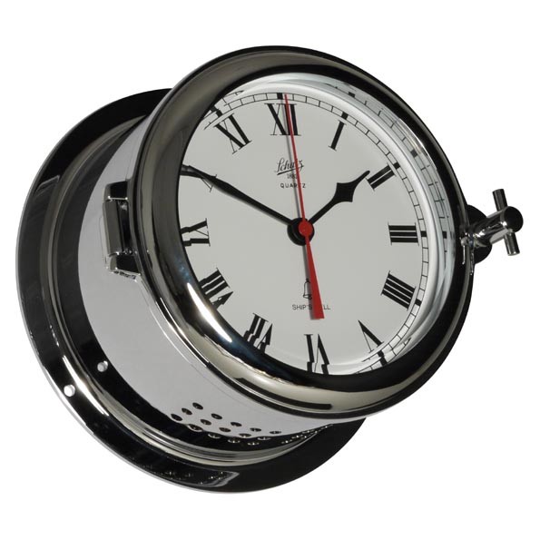Barometer im Bullaugengehäuse aus Messing