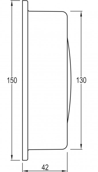 Delite 866b Altitude Schiffsbarometer Messing 150 mm x 42 mm