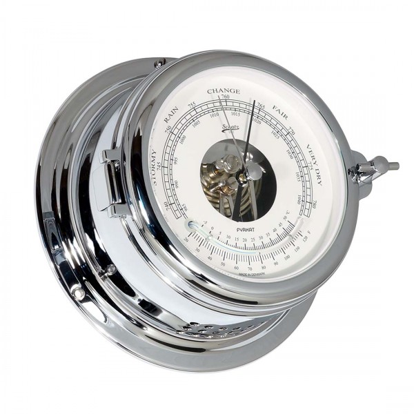 Schatz 453bt Midi Barometer Thermometer Chrom 155mm