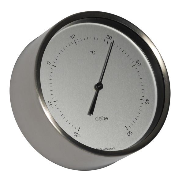 Clausen Thermometer gebürsteter Edelstahl